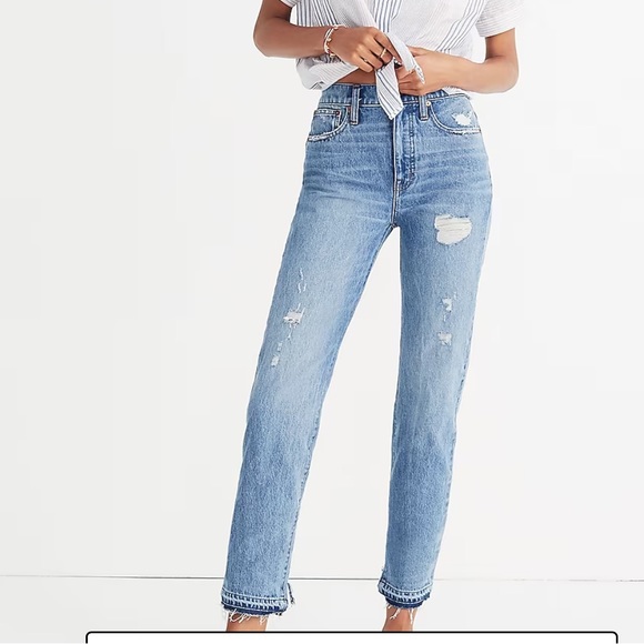 MADEWELL HI RISE CLASSIC STRAIGHT LEG JEAN - Picture 1 of 3